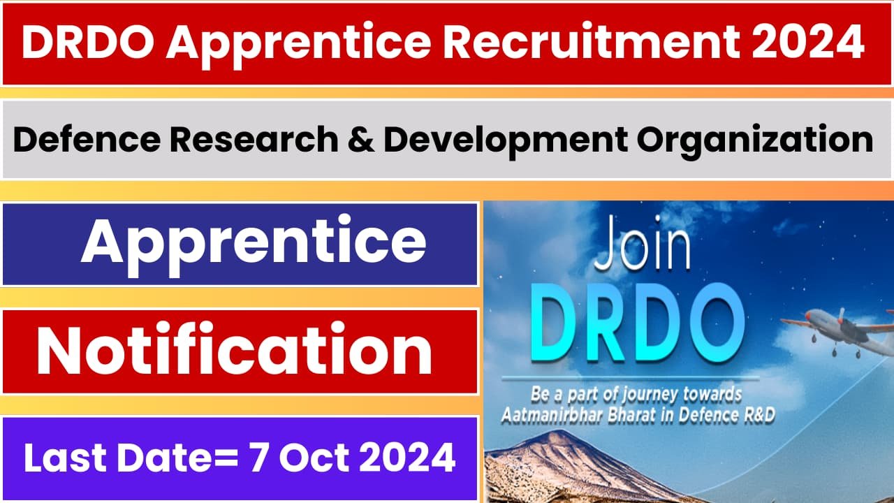 DRDO Apprentice Recruitment 2024