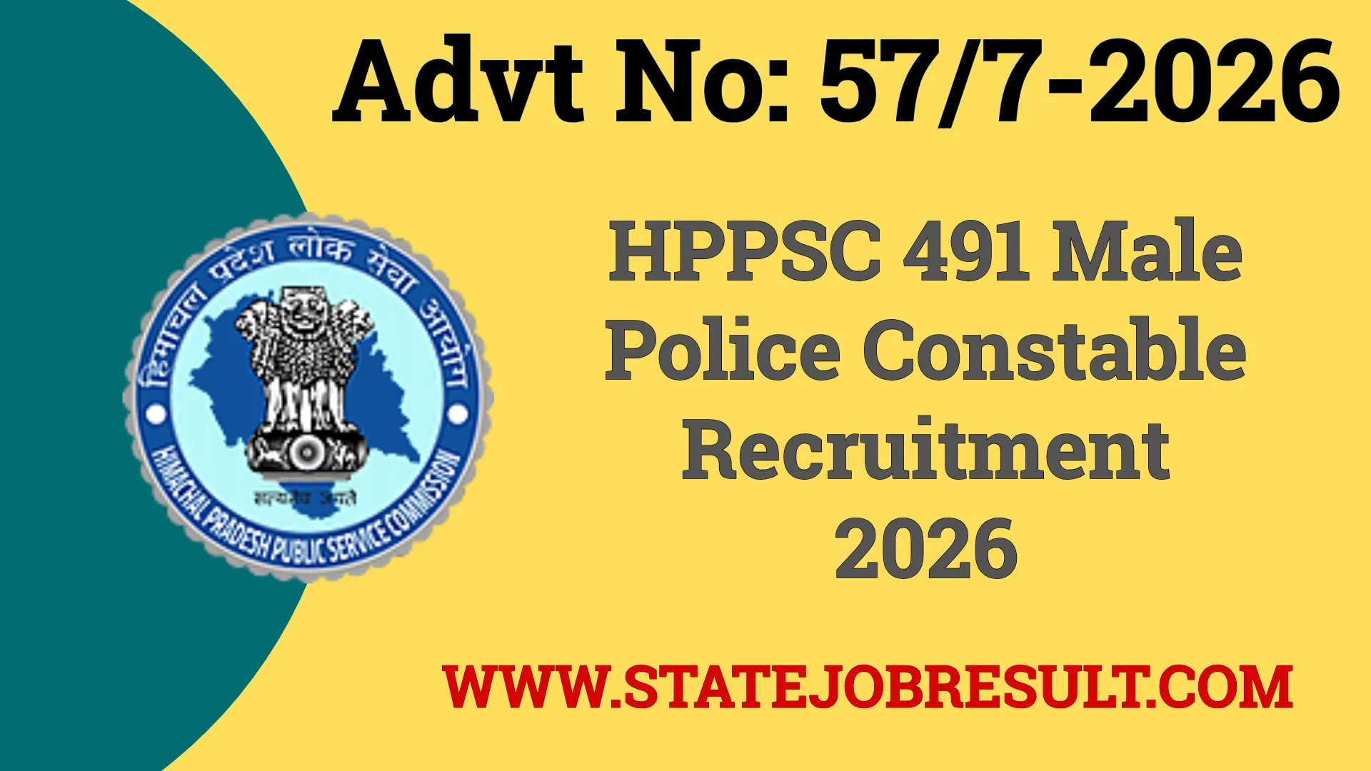 HPPSC Male Police Constable Recruitment 2026