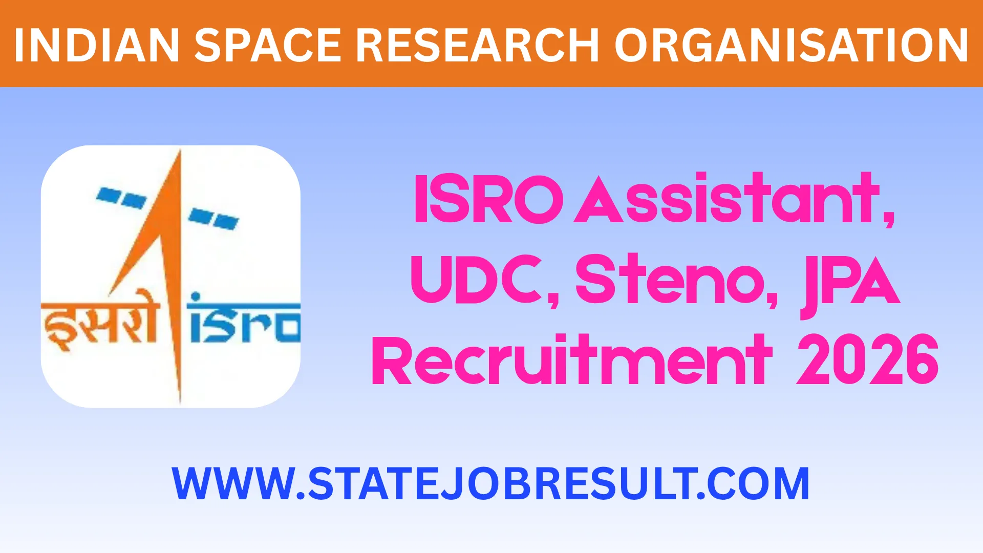 ISRO Recruitment 2026