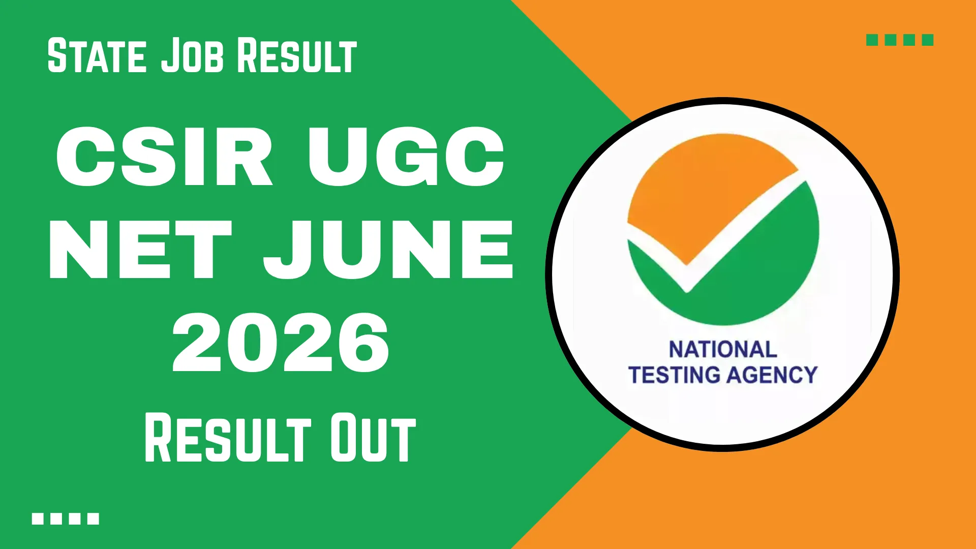 CSIR-UGC NET June 2026 Result