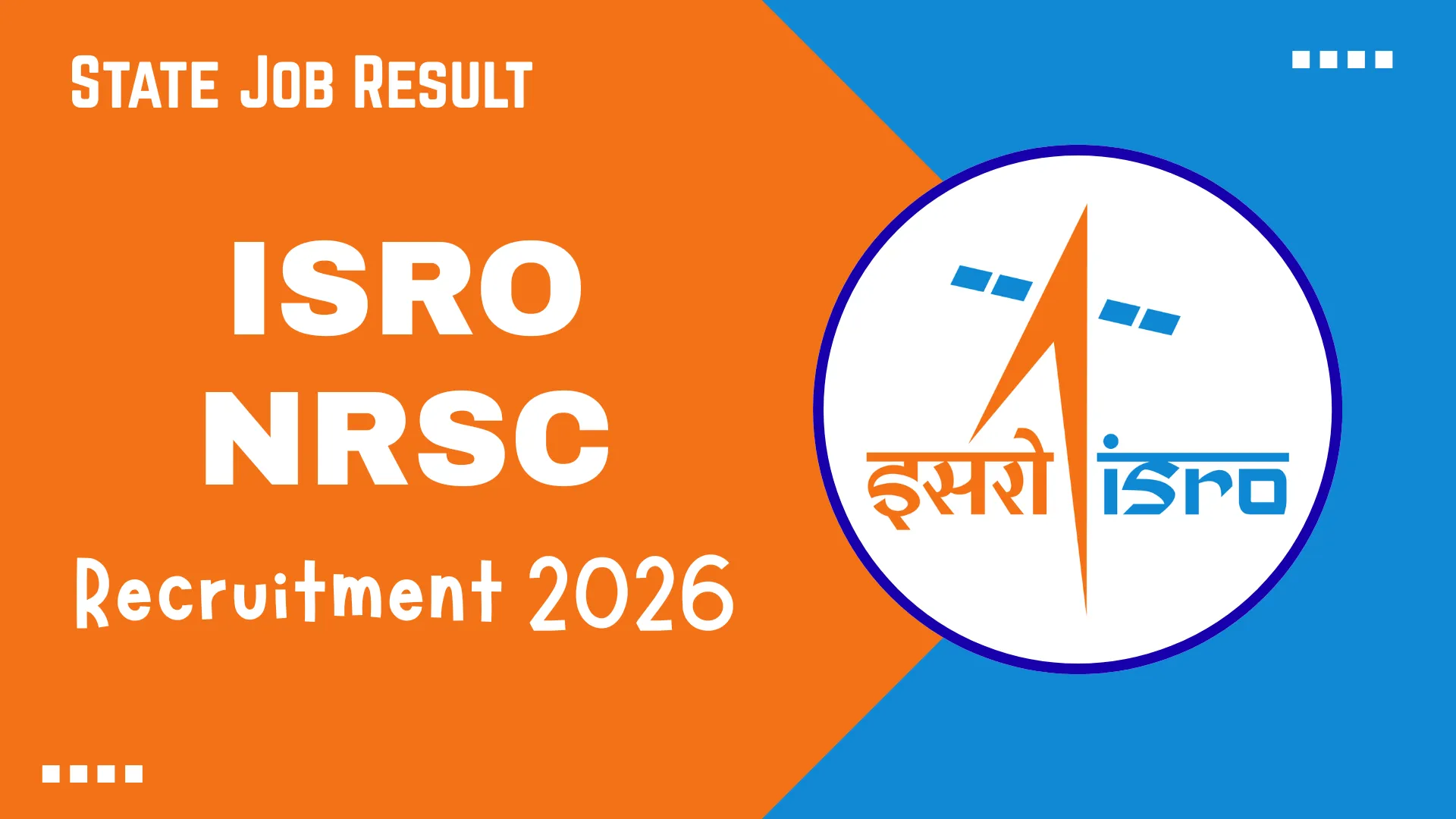 ISRO NRSC Research Personnel Vacancy 2026