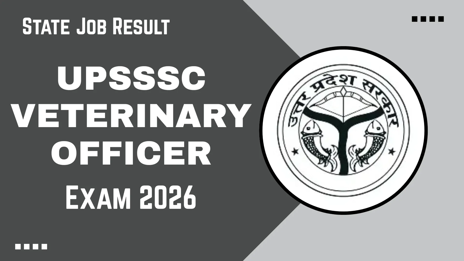 UPSSSC Veterinary Pharmacist Exam 2026