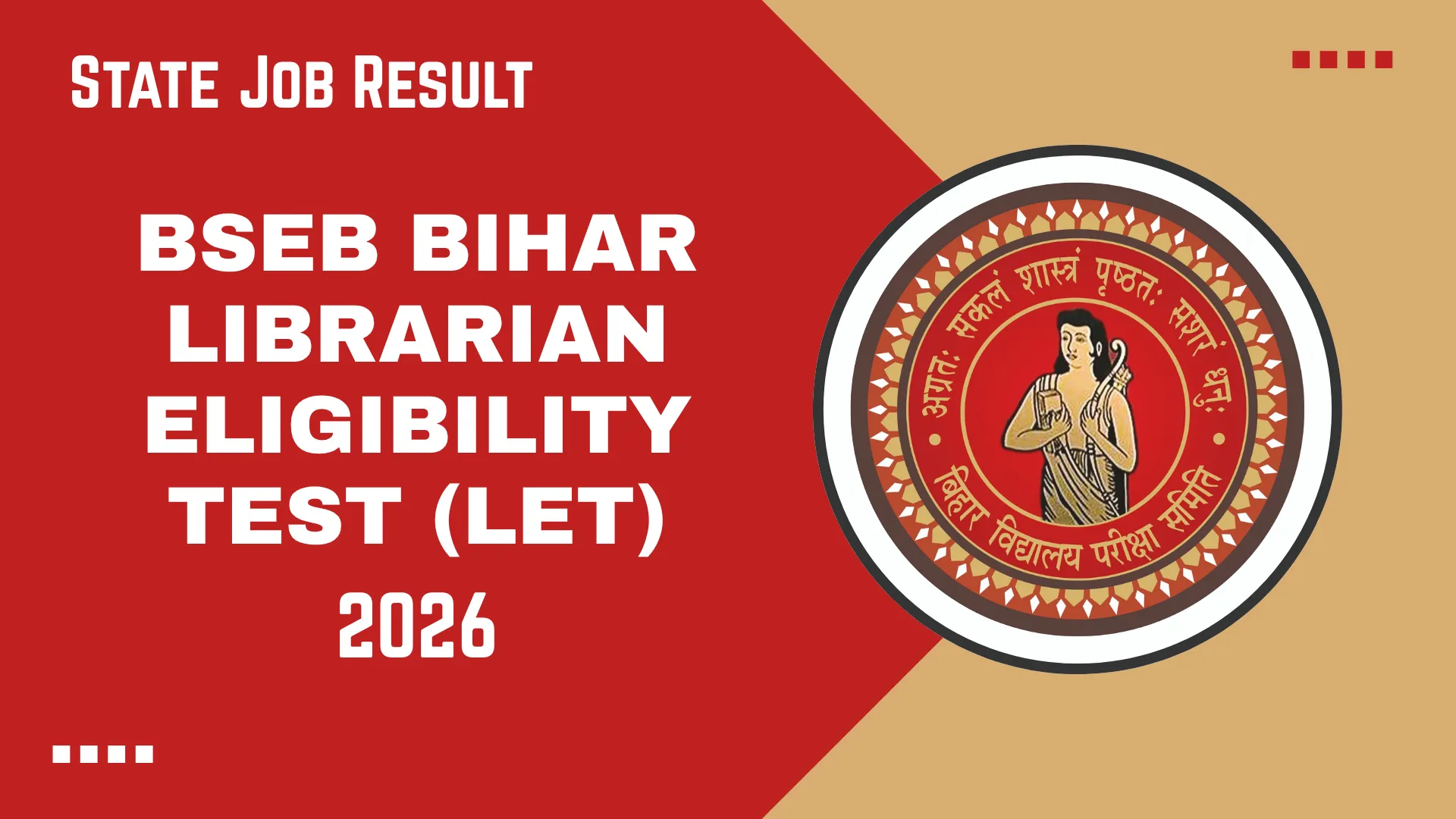 BSEB Bihar Librarian Eligibility Test (LET) 2026