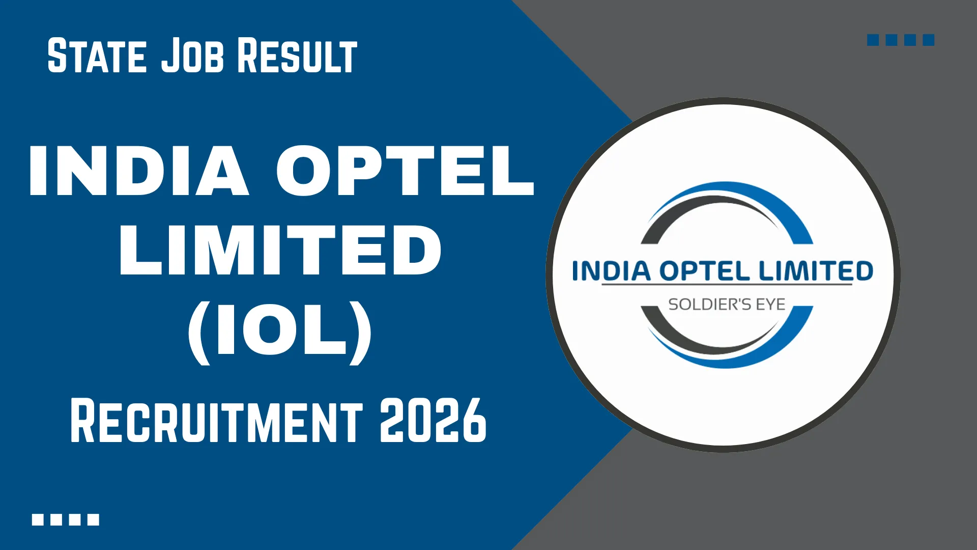 India Optel Limited IOL Recruitment 2026