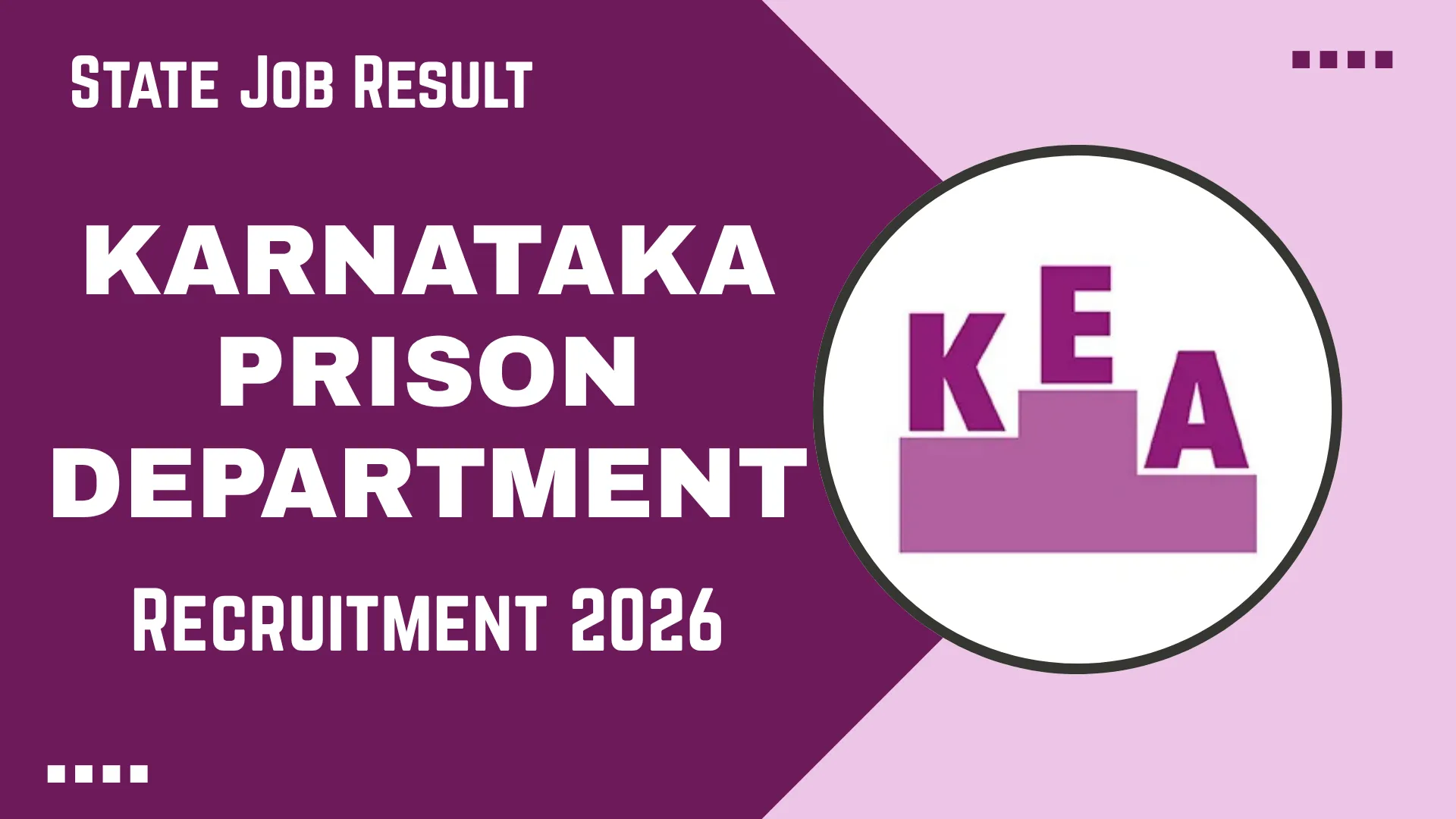 Karnataka Prison Department Recruitment 2026