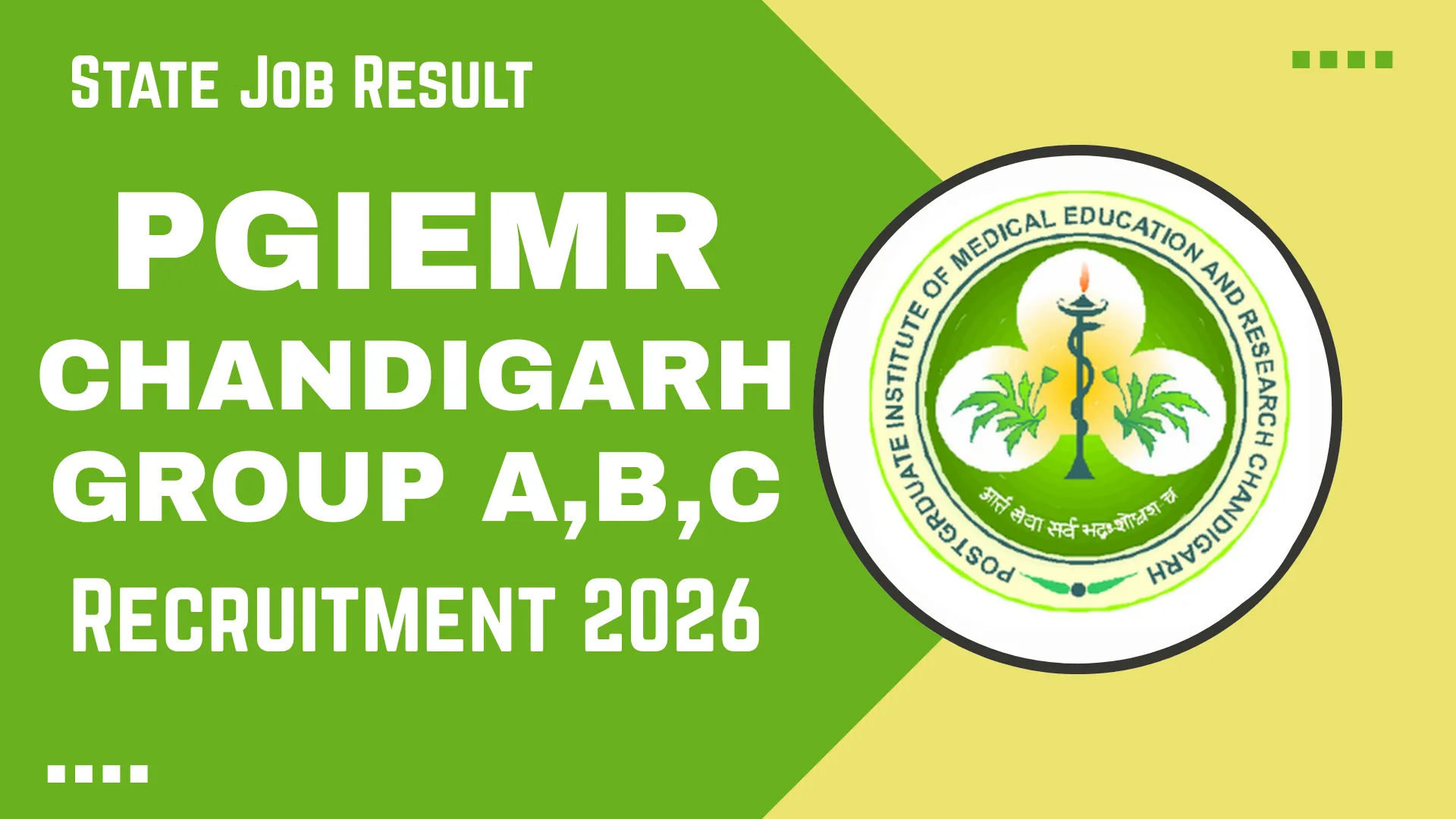PGIMER Chandigarh Group A B C Recruitment 2026