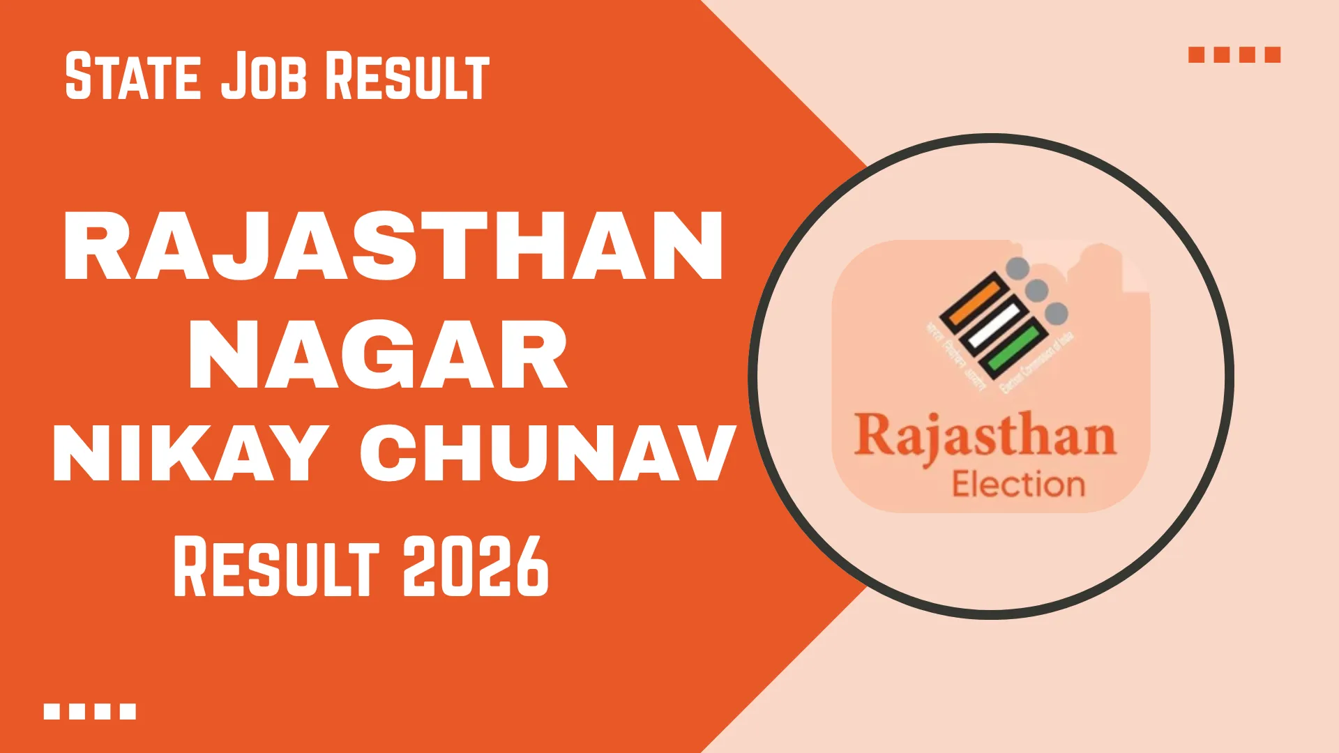 Rajasthan Nagar Nikay Chunav Result 2026
