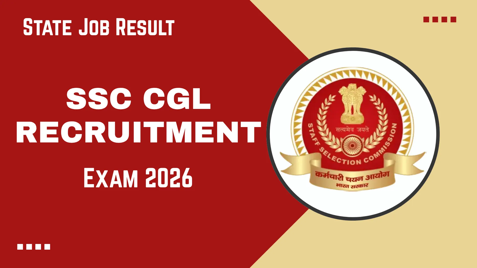 SSC CGL Recruitment Exam 2026