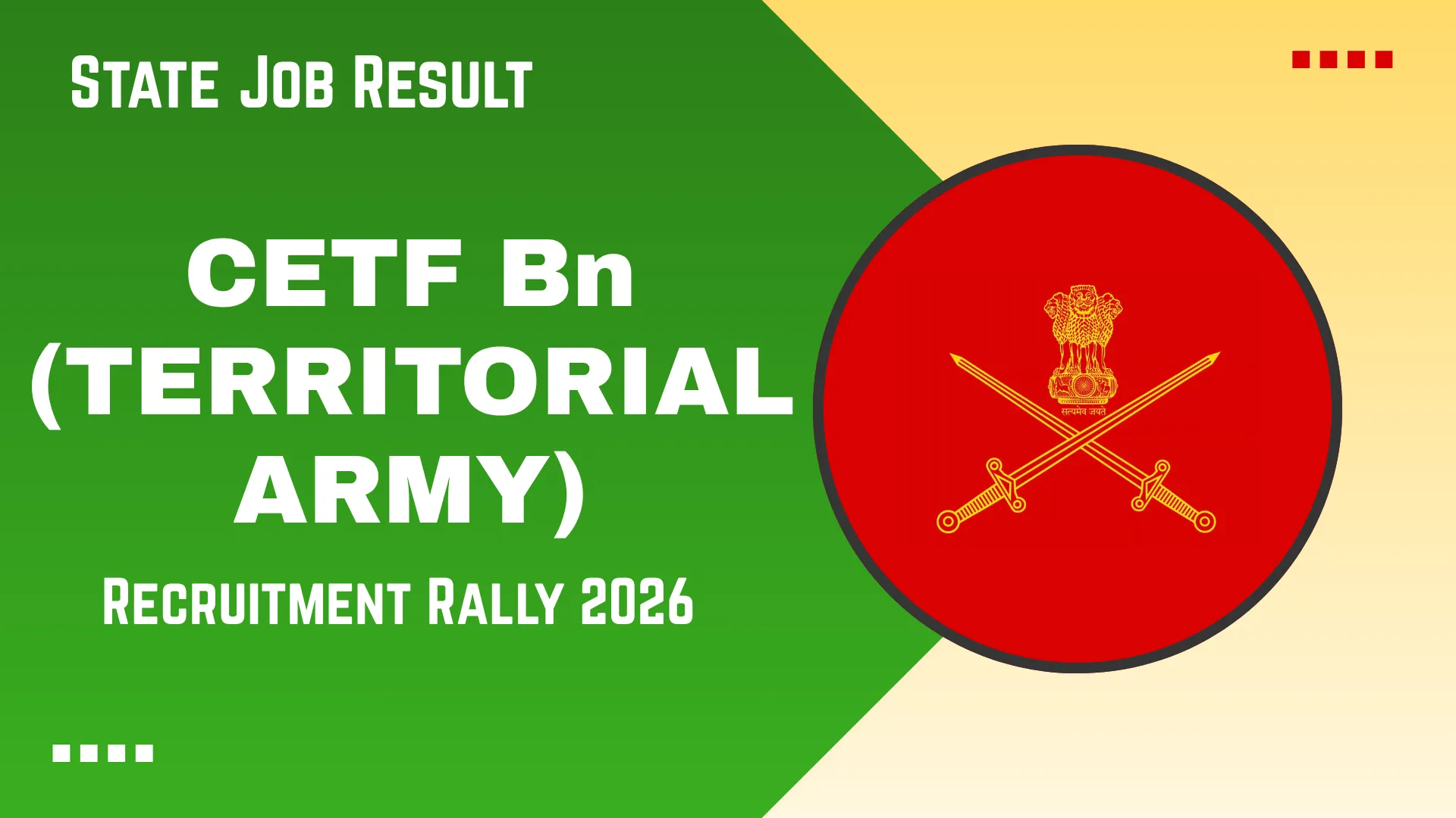 CETF Bn (Territorial Army) Recruitment Rally 2026
