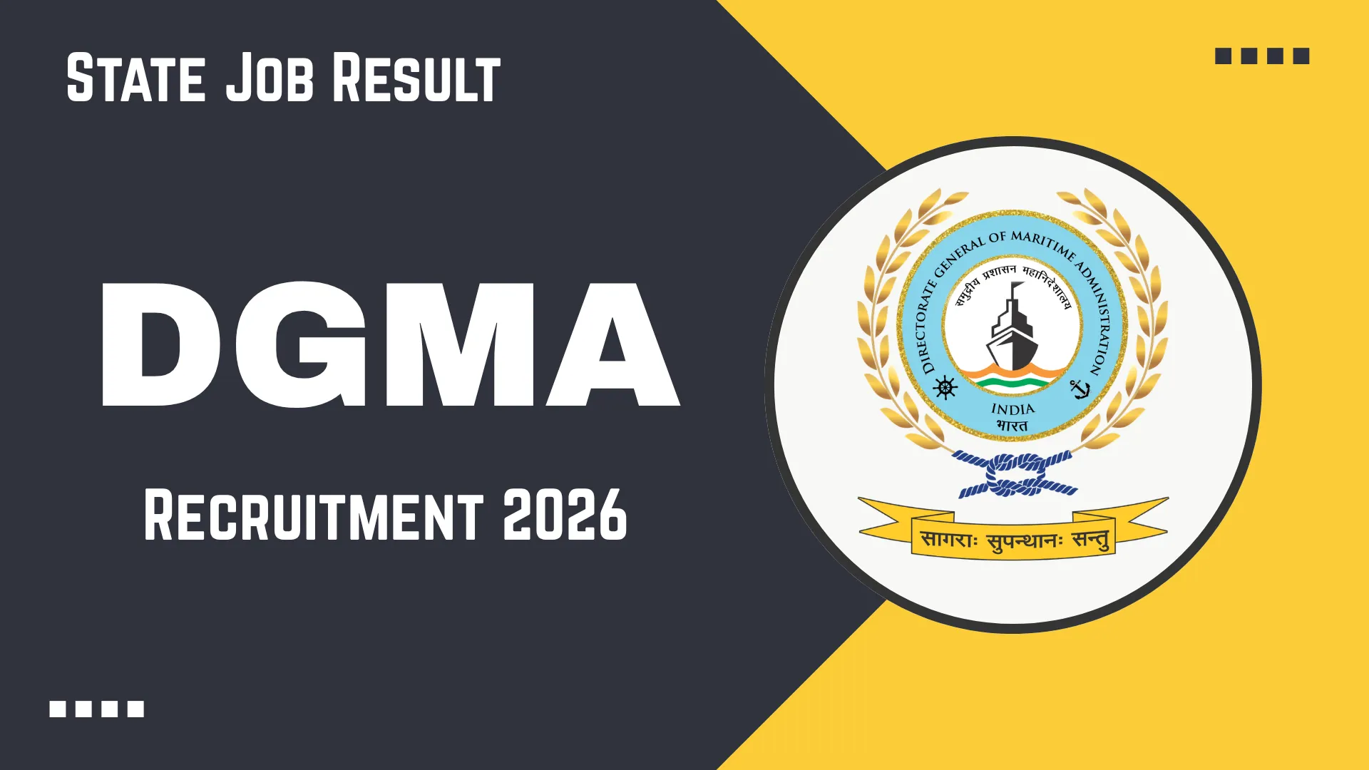 DGMA Recruitment 2026