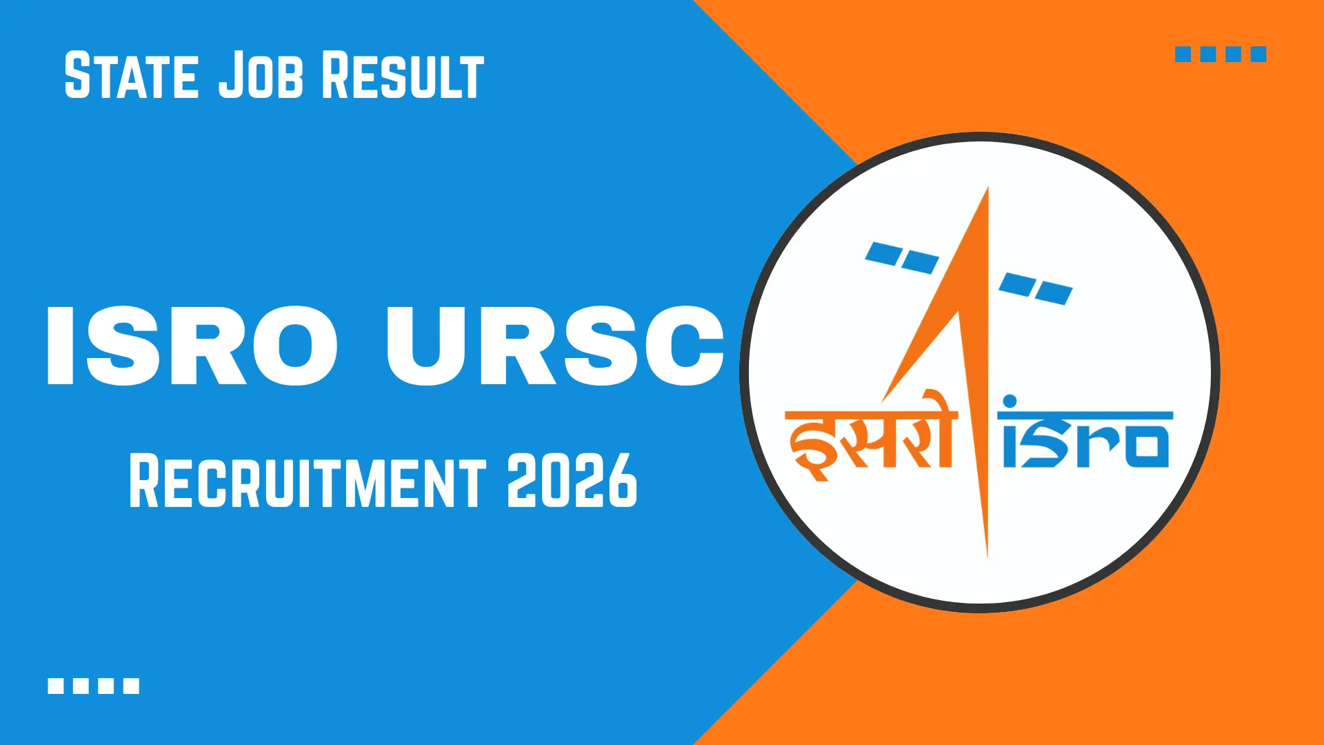 ISRO URSC Recruitment 2026