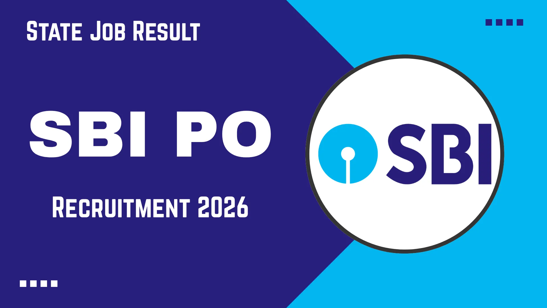 SBI PO Mains Result 2026