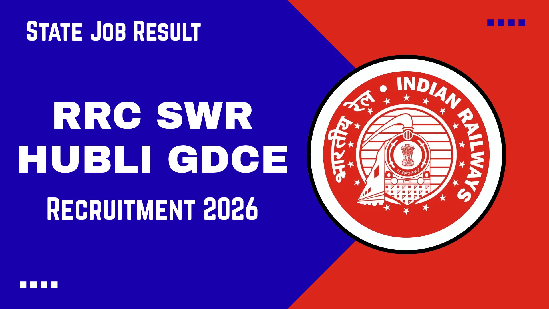 South Western Railway GDCE Recruitment 2026