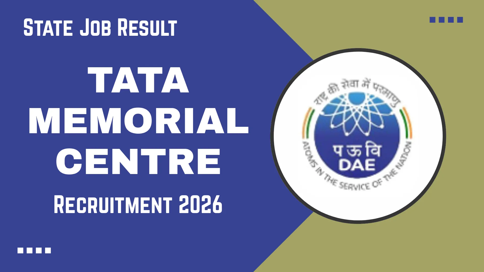 Tata Memorial Centre (TMC) Recruitment 2026
